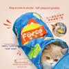 Crinkle Sound Potato Chip Cat Tunnel - Tear-Resistant Pet Toy Series