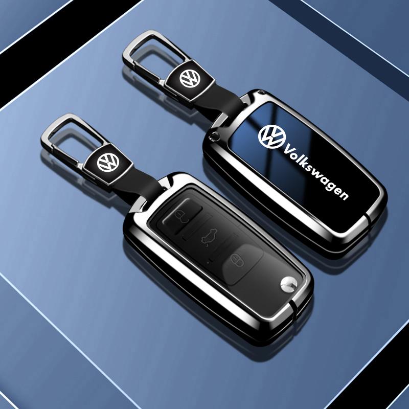For VOLKSWAGEN VW New Zinc Alloy Car Key Case Full Cover Protection Shell Bag for VW Volkswagen Polo Tiguan Passat Golf Jetta La
