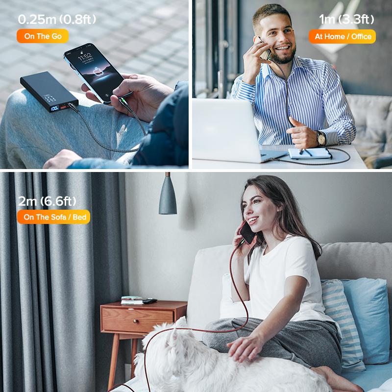 QOOVI PD 29W USB Tipo C Cavo del Caricatore Per iPhone 14 13 Mini 12 11 Pro Max Xs X Xr 8 7 iPad Air MacBook Cavo di Ricarica Dati Veloce