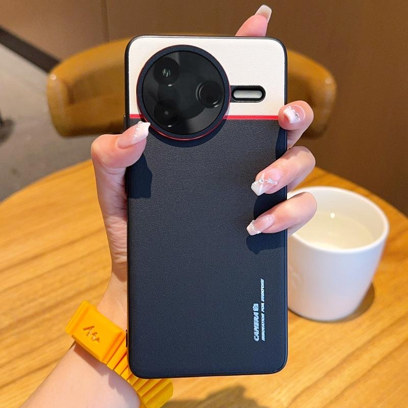 Case For Xiaomi Redmi POCO F7 Pro & POCO F7 Ultra Contrast Color Matte Leather Raised Lens Protection Soft Phone Grip Back Cover