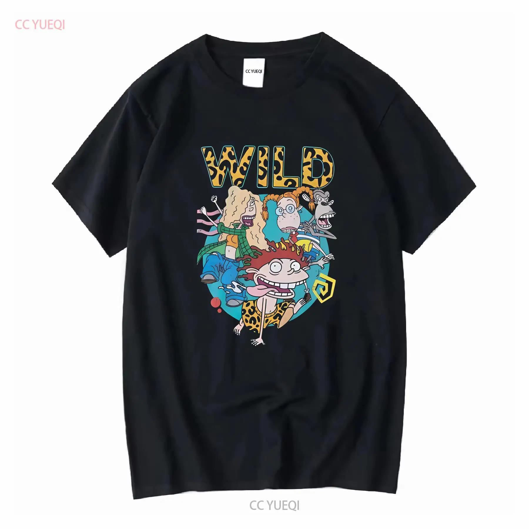 Official The Wild Thornberrys Black T Shirt S M L XL XXL 3XL 4XL vintage Washed Casual Unisex streetwear fashion Breathable S разноцветный