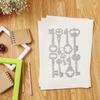 Key Shape Cutting Dies Scrapbooking Templates Carbon Steel Die Cut Templates for Card Making Packaging