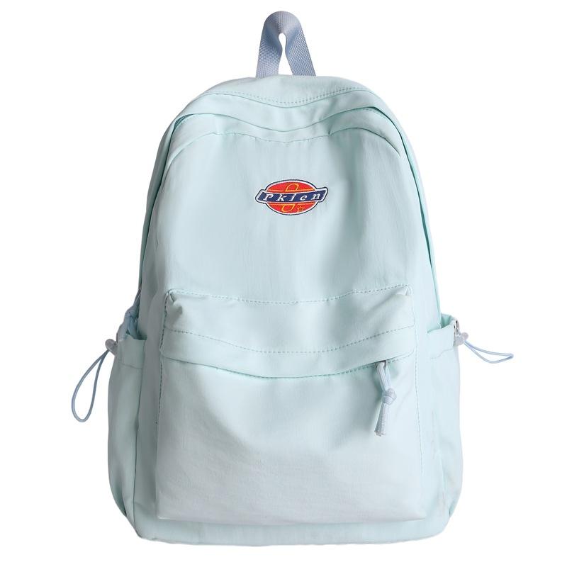 

Школьный рюкзак Рюкзак высокой ценности Повседневный простой легкий уличный для поездок на работу Универсальный большой вместимости на плечо синий