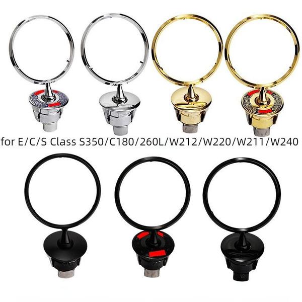 

1x эмблемы на капоте, 3D металлический хромированный значок со звездой, логотип, украшение для S/C/E класса C200L/260L/S350/E200/W163/W204/W210//W240