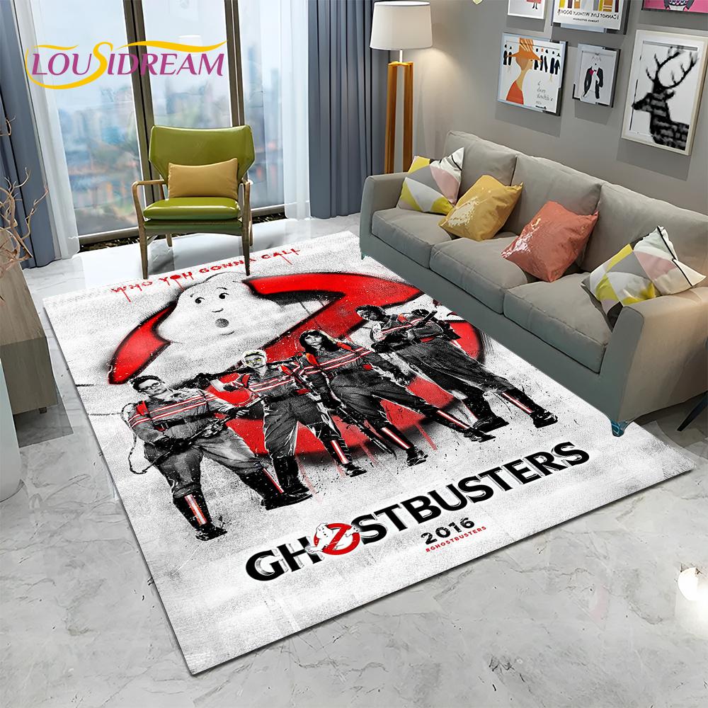 Horror Movie G-Ghostbusters Cartoon Carpet Rug for Home Living Room Bedroom Sofa Doormat Decor,Kid  Area Rug Non-slip Floor Mat