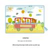 Cartoon Car Sunshade with Net Pocket – Baby Sunblock & Heat Insulation Curtain