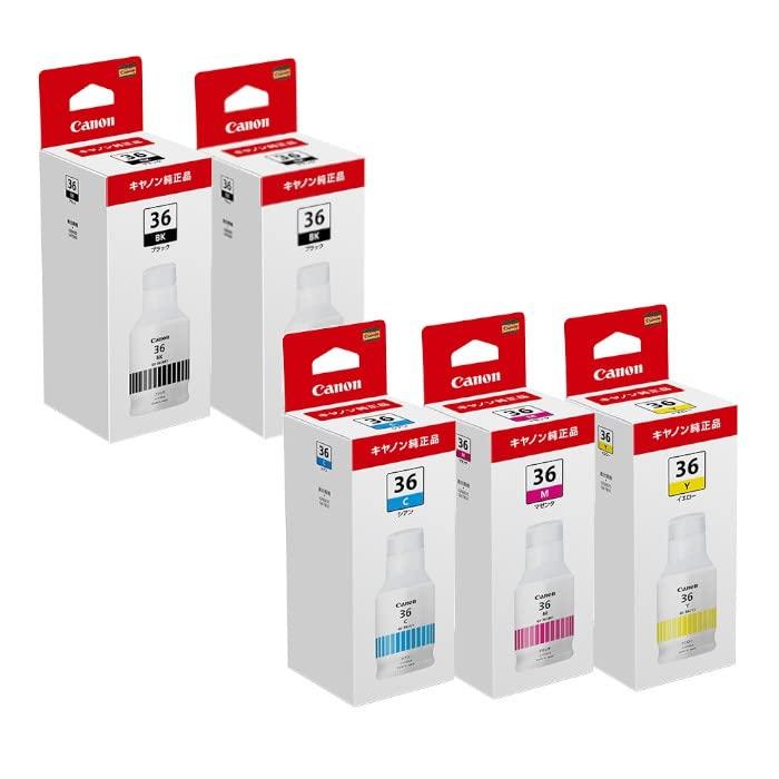 

Набір продуктів 5 в 4 флаконах Canon Ink Bottle Набір 5 у 4 кольорах x2 [Genuine Colors] GI-36 (GI-36BK GI-36C GI-36M GI-36Y)