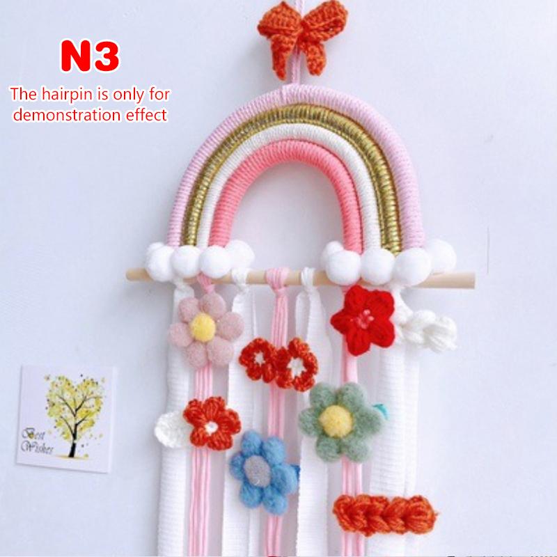 Závěsný organizér na sponky do vlasů s duhou, nástěnný věšák, dekorace, organizér na skřipce do vlasů pro dívku, držák na čelenky, domácí úložný doplněk