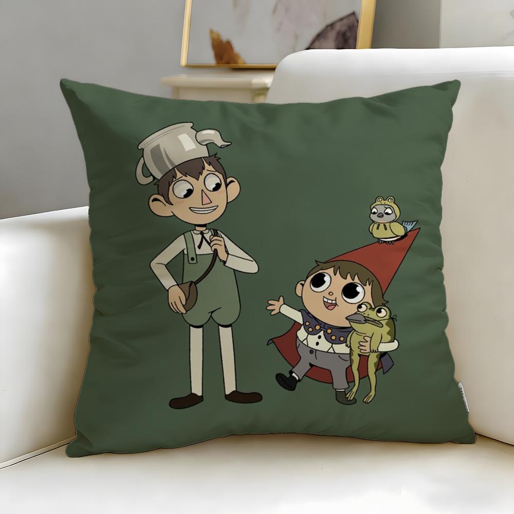 Animated Series Over The Garden Wall Cushion Cover Soft  EasyWash Pillow Case  Versatile for Couch Bed Travel and Office