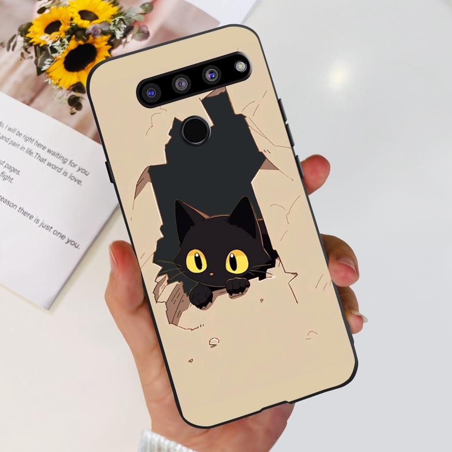 For LG V50 ThinQ 5G Case LM-V500EM Phone Cover Fashion Flower Butterfly Soft Silicone Back Cover For LG V40 V50s Thinq 5G Bumper