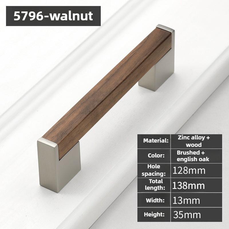 Premium Walnut Cabinet Door Handle, Kitchen Cabinet Wooden Handle, Drawer Cabinet Door, Wooden Wardrobe Door Handle