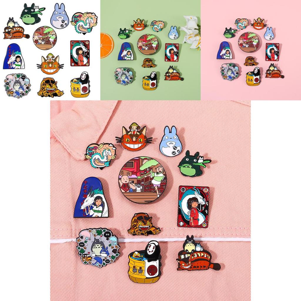 Cartoon Metal Brooches For Clothing And Bags Unique Design Geometric Style For All Genders