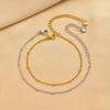 Vnox Trendy Minimalist Silver Color Ball Chain Bracelet Jewelry for Women, Thin Beads Chain Bracelet Do not fade not allergic