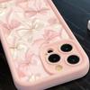 Silk Powder White Bowknot Case for Apple 17, iPhone 16 Pro Max, 15 Pro/14/13