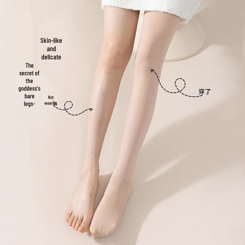 Women's Pressure Slimming Pantyhose - Autumn/Winter Velvet Nude-Look, Spring/Fall Thin Black Style