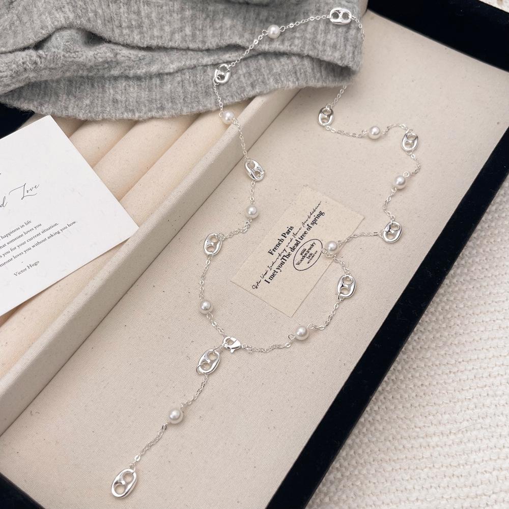 

Новий набір прикрас з французьких перлів від Dijia: Елегантне намисто, браслет та сережки для жінок.