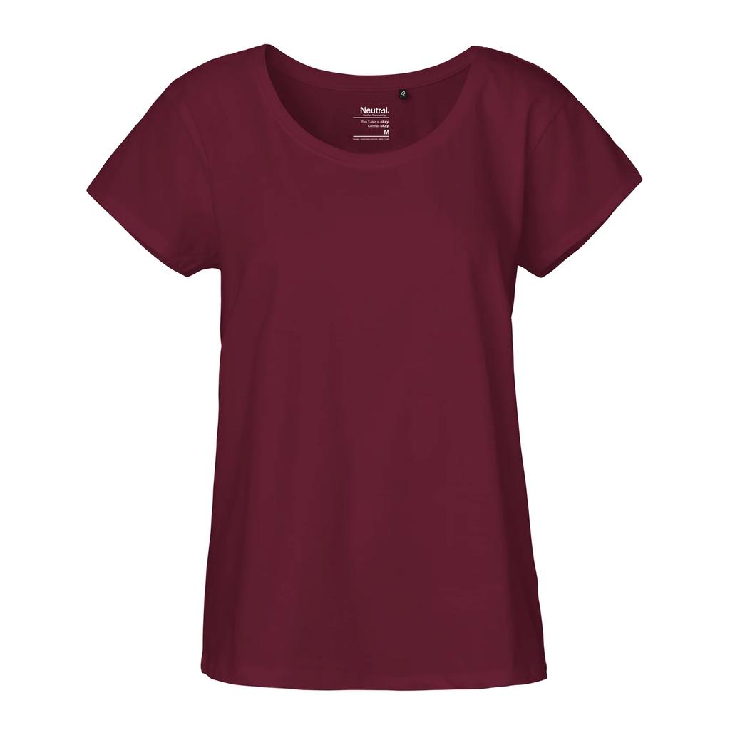 Neutrales Damen-T-Shirt mit lockerem Schnitt
