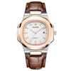 PLADEN Mens Quartz Watch Stainless Steel Waterproof Luminous Casual Sports Wristwatch