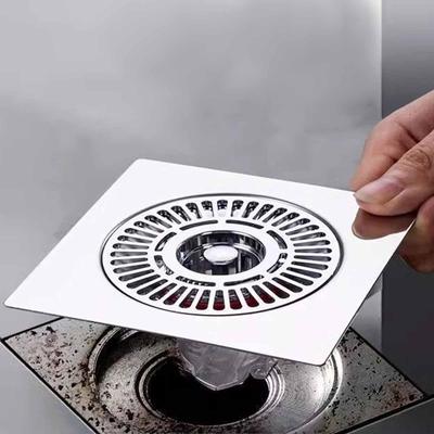Stainless Steel Floor Drain Hair Catcher Oderproof Backflow Preventer Shower Drainer for Kitchen