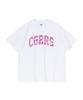 CARGOBROS FOR WOMAN Signature Pattern Logo Short Sleeve T-Shirt (White Pink)