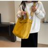 Canvas Large-capacity Bag 2024 New Korean Version Handbag Bag Large Bag Shoulder Leisure Student Bag