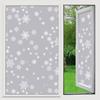 Frosted Window Film Slavic Privacy Decor, Self-Adhesive Bathroom Glass Cover, UV Blocking Frosted Sticker for Home