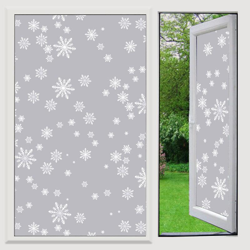 Frosted Window Film Slavic Privacy Decor, Self-Adhesive Bathroom Glass Cover, UV Blocking Frosted Sticker for Home