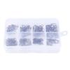 100/120Pcs Fishing Pin Connectors with Storage Box Mini Size Portable Hanging Fishing Snap Swivels Pins Fishing Accessories