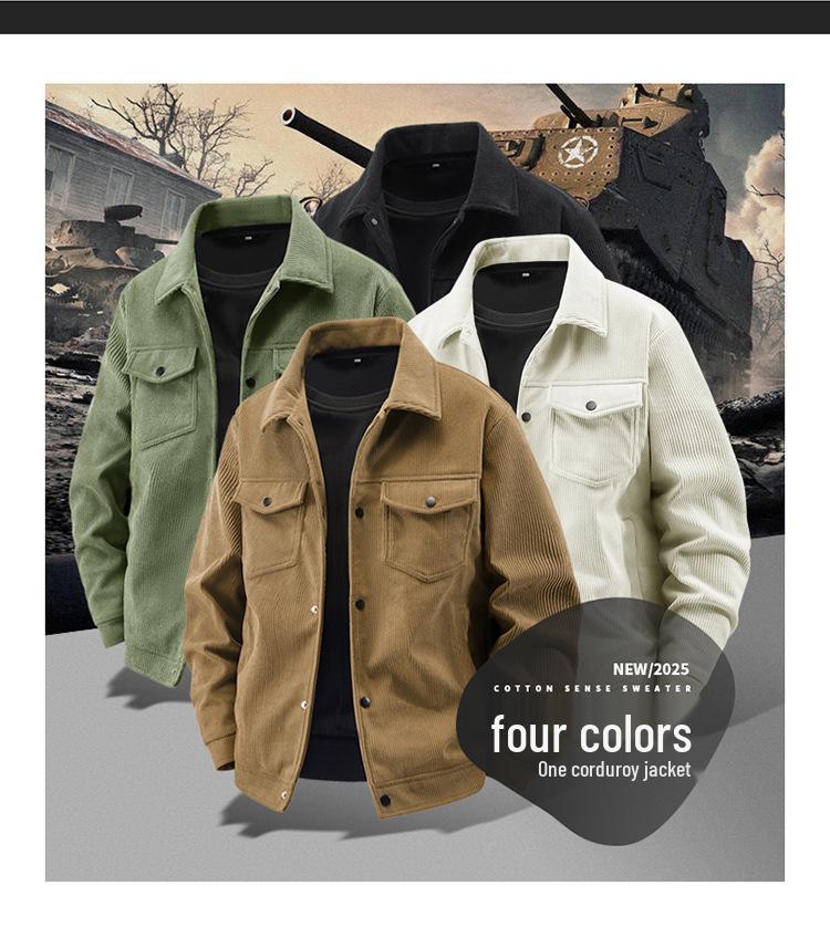 Men's Trendy Corduroy Jacket: Autumn & Winter Casual Lapel Coat