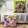 Anime JoJo's Bizarre Adventure Jolyne Cujoh Pillow Case Square Pillow Bedroom Sofa Leisure Comfort Cushion Car Home Decoration