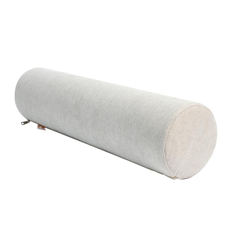 Solid Color Cylinder Pillow for Back Neck Legs Orthopedic Lumbar Support Cushion for Office Sofa Bed Sleeping Maternity Comfort