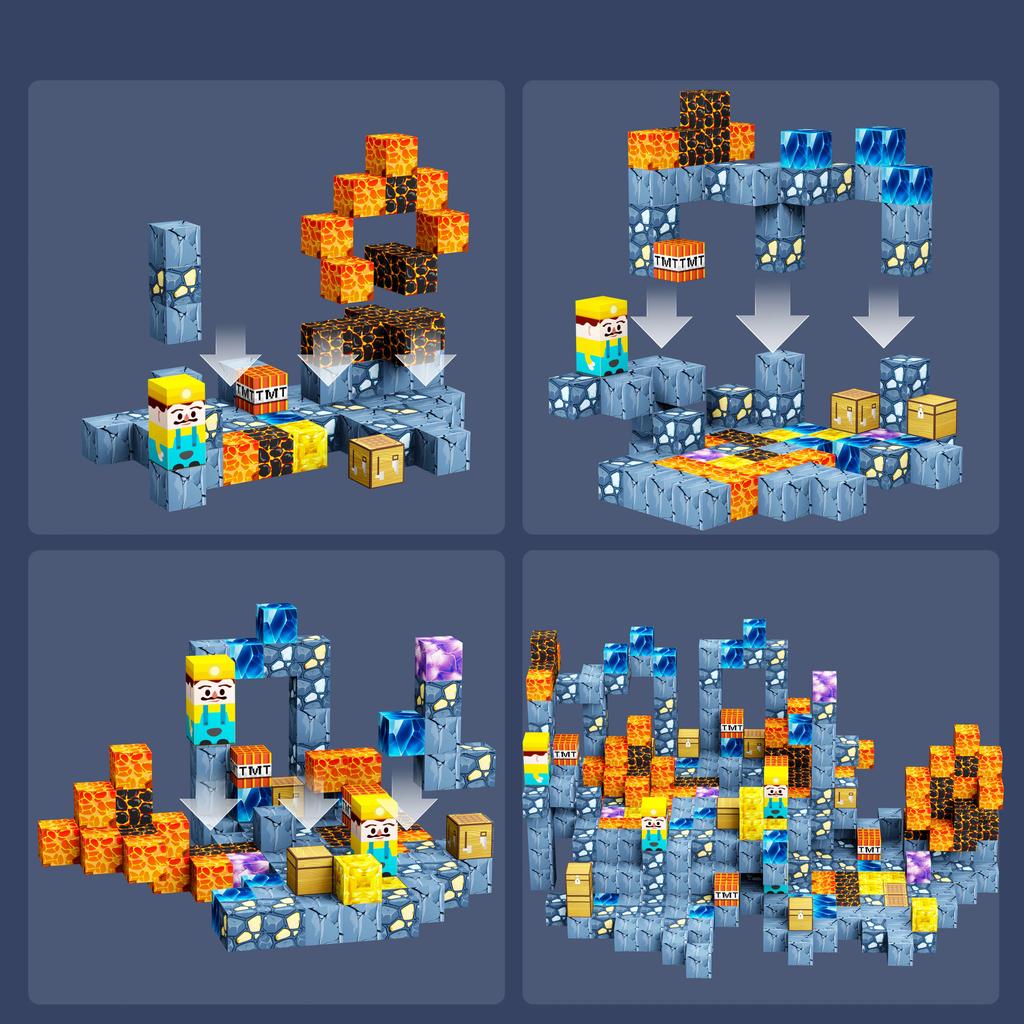 80PCS Big Sword Magnetic Blocks STEM Toy Build Set for Boys Girls Age 3+ Sensory Toys for Toddlers Gifts Construction Toys