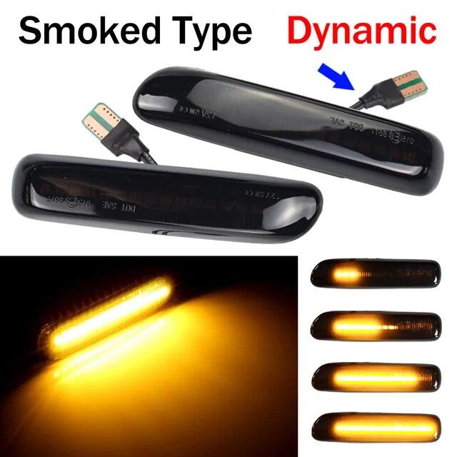 LED Dynamic Side Marker Turn Signal Blinker Flowing Water Blinker Flashing Light For BMW E46 3er Limo Coupe Compact Cabriolet