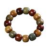 Temple Sandalwood Multi-Treasure Buddhist Rosary Beads Bracelet - Wenge Accessories Gift
