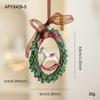 Colorful 3D Retro Bell Resin Ornament - American Cartoon Style Christmas Hanging Decoration