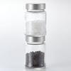 Toffy Electric Salt & Pepper Mill K-EM1, Tilt-to-Use, Ceramic Blade, Stepless Adjustment for Coarse To Fine Grinds, Dry Grinding, 100ml Bottle with
