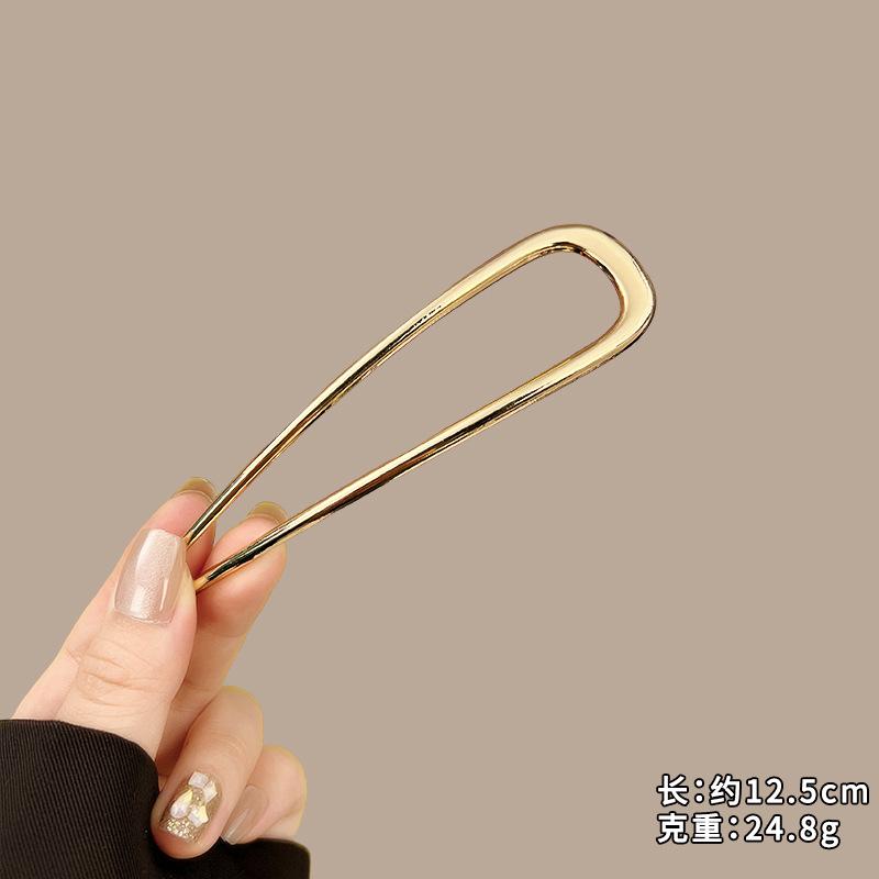 Vintage Metal Red Rose Flower Hairpins Women Elegant Texture New Chinese-style Chopstick Hair Stick Girls Hair Accessories Gifts