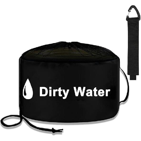 UNXMRFF 1-Pack Yellow Waterproof RV Hose Storage Bags With Drawstring Mesh Top, RV Utility Bag, Sewer Hose Bag, Camper Tools Accessories Bag For