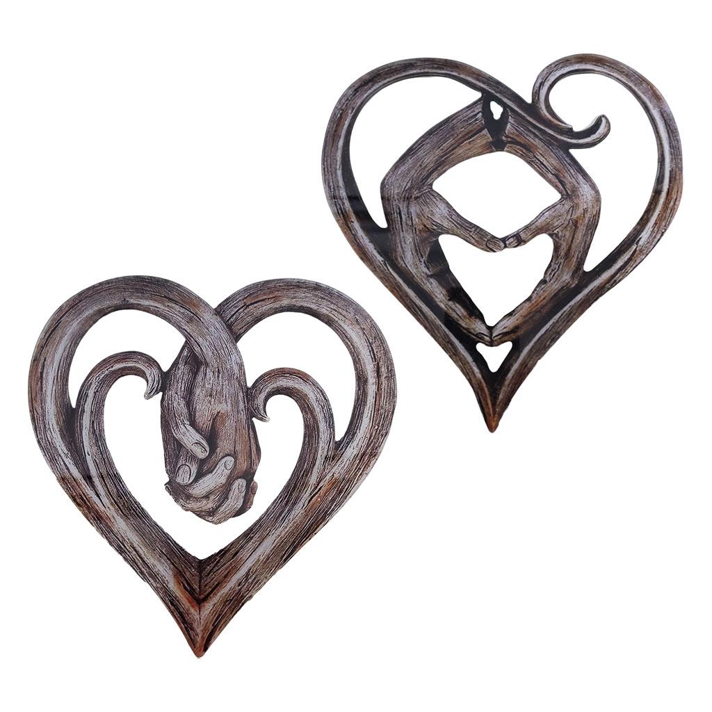 

Heart Holding Hands Wall decor for art, Sculptures, Wall Ornaments, for Living Room Bedroom Decor Holding Hands