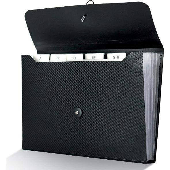 7 Pocket Expanding File Folder with Tab Erts, Accordian File Organizer Document Receipt Organizer, Accordion Folder File Keeper A4 Letter Size, for