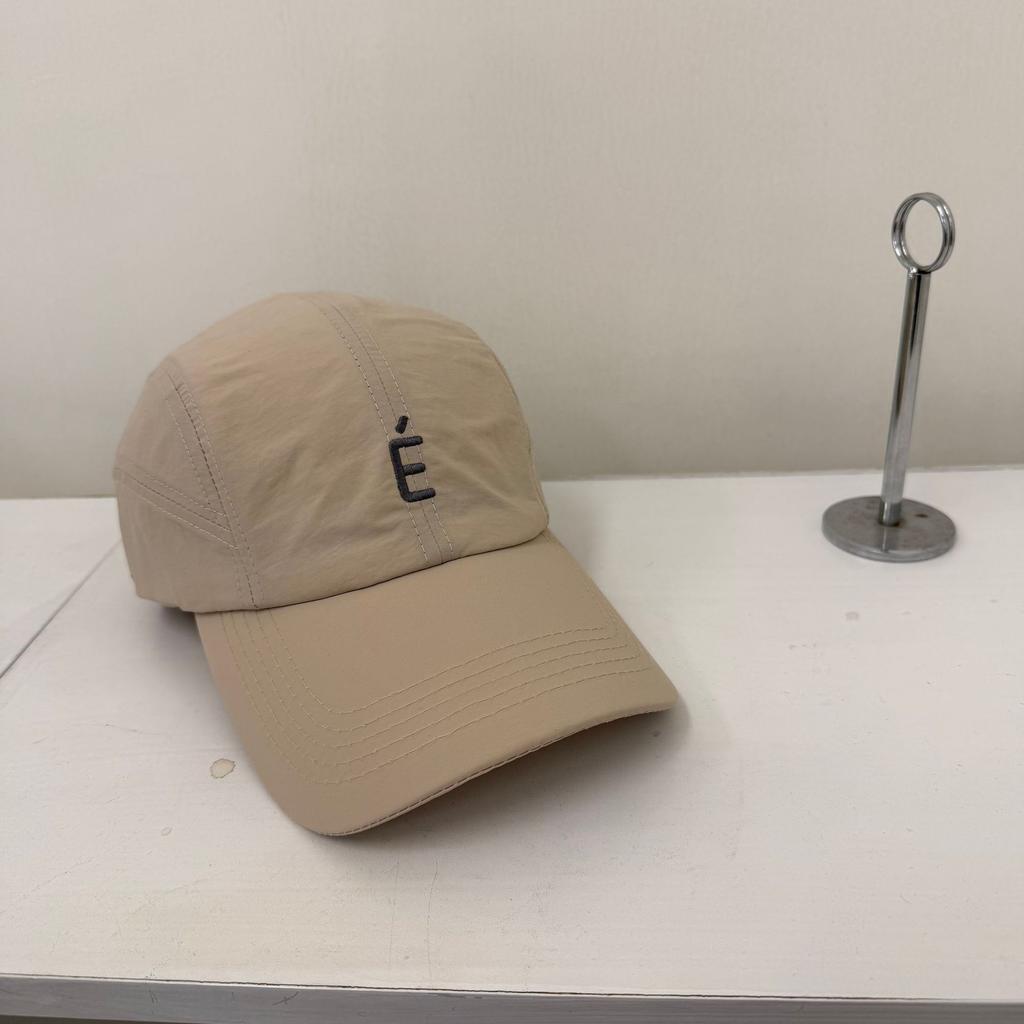 E Letter Embroidery Thin Drawstring Quick-drying Baseball Cap Men's and Women's Spring and Summer Outdoor Sports Sunshade Cap