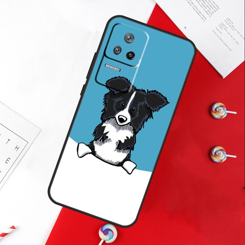 Border Collie Dog Cover For Xiaomi 14 Ultra 15 13 11T 12T 13T 14T Pro POCO X7 Pro X3 X5 X6 M6 F5 F6 Pro Case