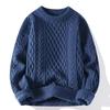 Men's Retro Japanese Knit Loose-Fit Sweater with Velvet Layer