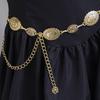 Bohemian Waist Chain with Retro Embossed and Aged Classic Metal Engraving for Women