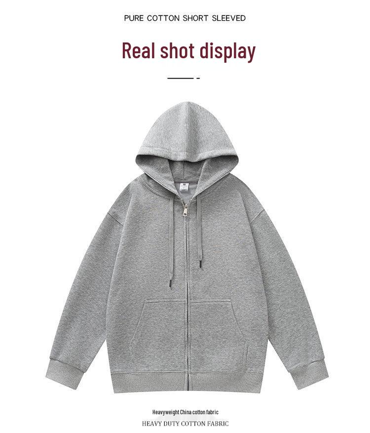 Bluza rozpinana z kapturem w stylu hongkońskim, unisex – Codzienna kurtka sportowa dla mężczyzn i kobiet