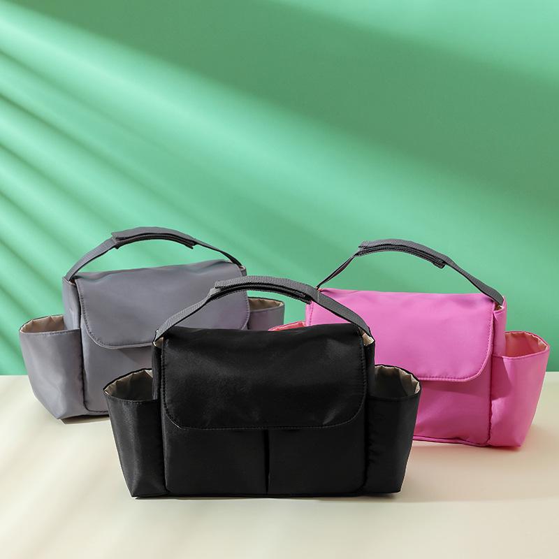 Waterproof Nylon Multifunctional Stroller Hanging Bag - Large Capacity Baby & Mom Storage Bag