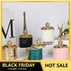 Ceramic Candle Jars with Lid Empty Glass for Candle Wedding Decorations Centerpiece Cheap Candle Container Wholesaler