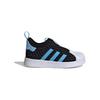 Adidas Originals Superstar 360 Lightweight Comfortable Durable Breathable Low-Top Walker Shoes Baby Shoes Black Blue White JH6369