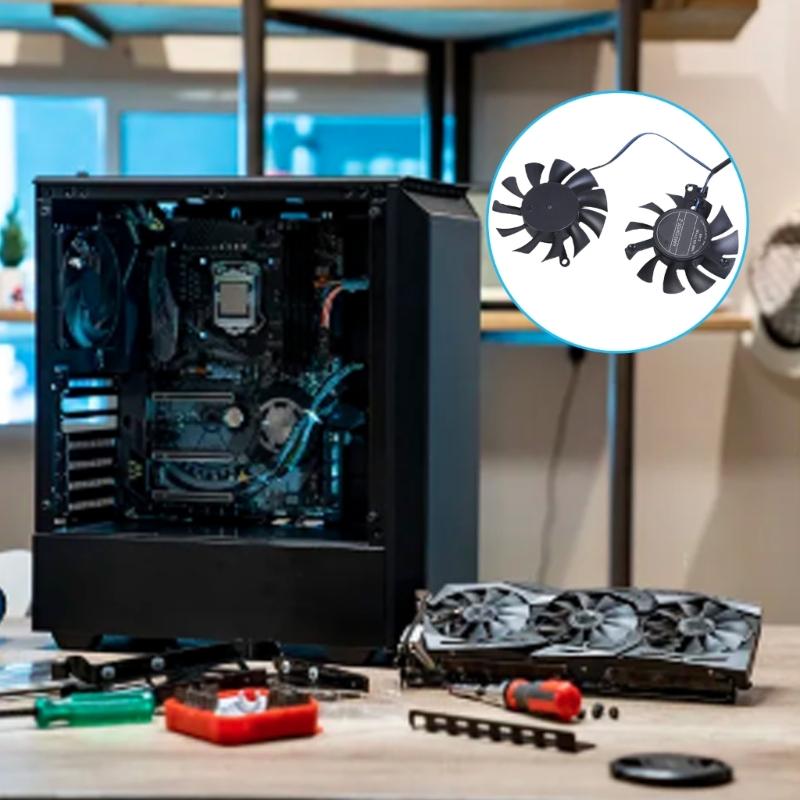 50mm 12V 2Pin Graphics Card Cooling Fan for GTX1650 LPOCV1 Coolers VGA Fan as Fan Replacement HA5510H12F-Z