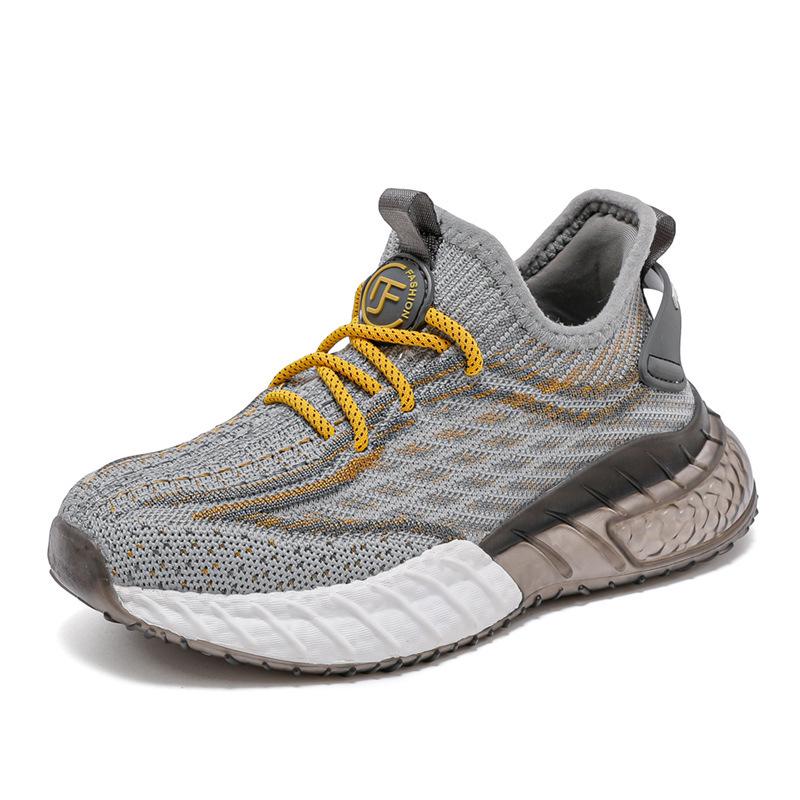 Kids' Coconut Flyknit Sneakers 2024: Breathable, Soft Sole, Casual Mesh for Boys & Girls